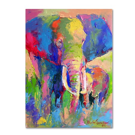 Trademark Fine Art Richard Wallich 'Elephant 1' Canvas Art, 35x47 ALI0338-C3547GG